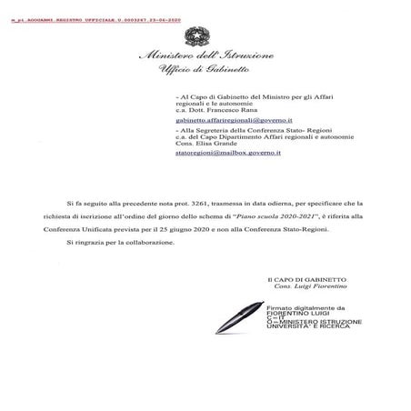 Scuola, le linee guida del governo per il rientro a settembre