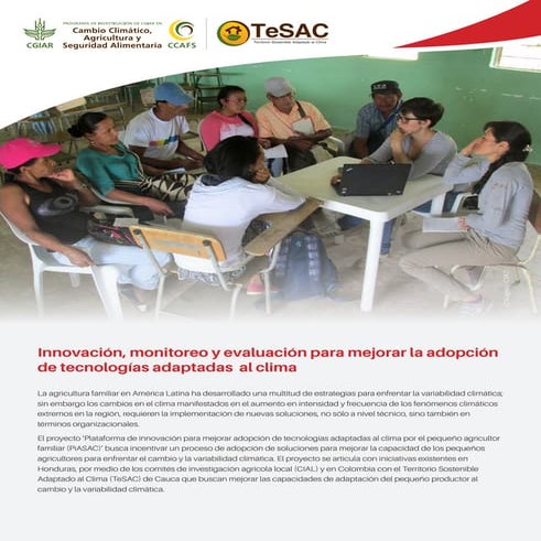 TeSAC: Innovación, monitoreo y evaluación para mejorar la adopción de tecnolo...