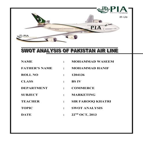 Pia swot analysis