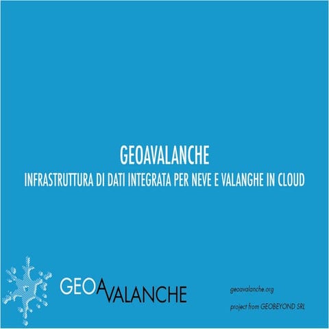 Piattaforma GeoAvalanche