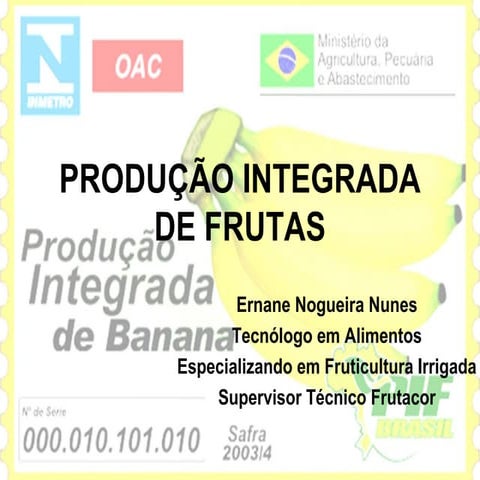 Produção Integrada de Banana
