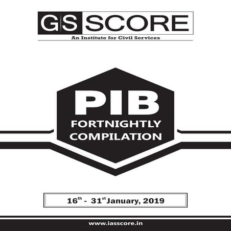 PIB COMPILATION - 16TH JANUARY TO 31ST JANUARY | PDF