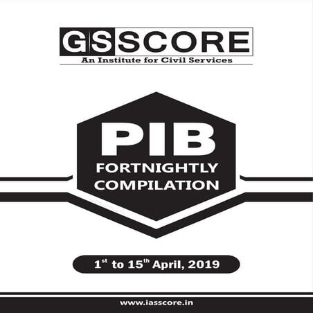 PIB COMPILATION - 1ST APRIL TO 15TH APRIL