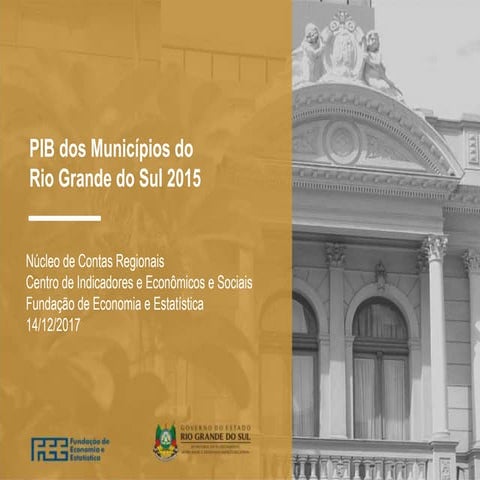 PIB dos municípios do RS em 2015