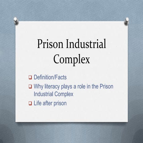 Black and pink prison industrial complex presentation | PPT