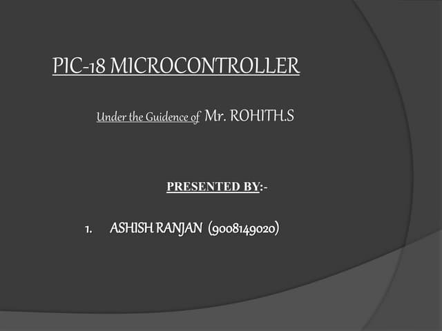 Pic 18 microcontroller