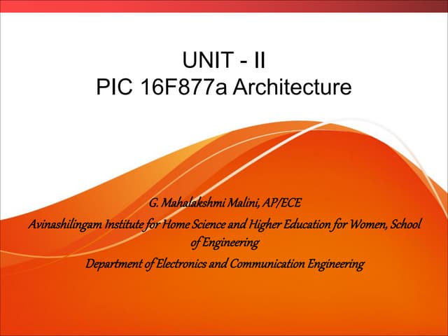 Pic 16 f877a architecture1