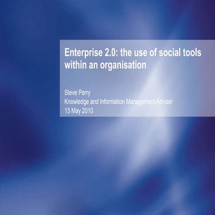 Steve Perry presentation at the Perfect Information Conference 13 May 10