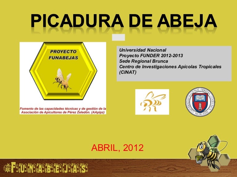 picadura de abeja en niños de dos años
