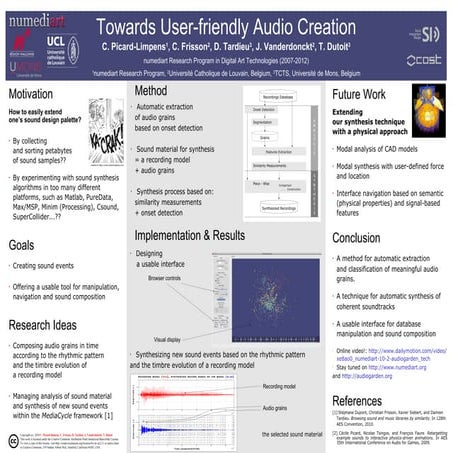 Towards User-friendly Audio Creation