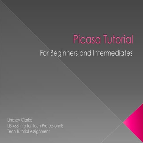 Picasa tutorial