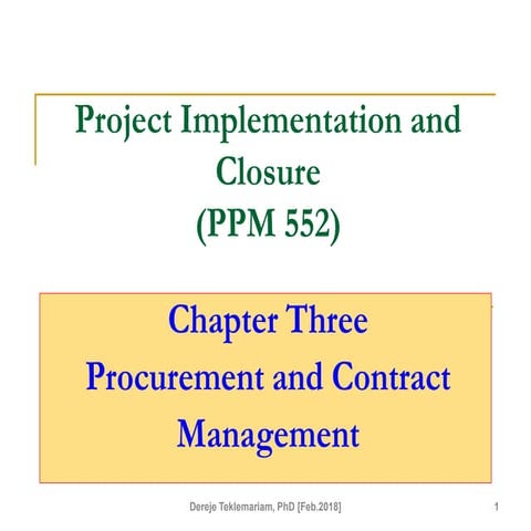 project implimentation.-Three.Procurement.ppt