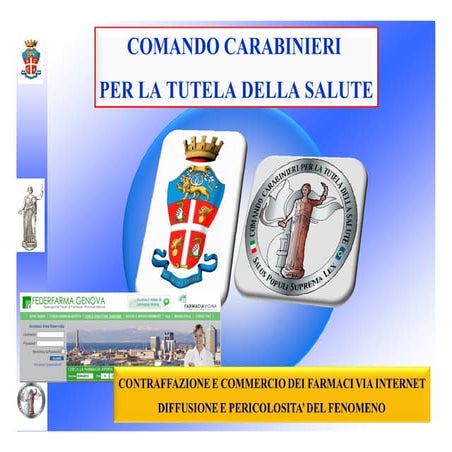 Piccinno: contraffazione e commercio dei farmaci via internet