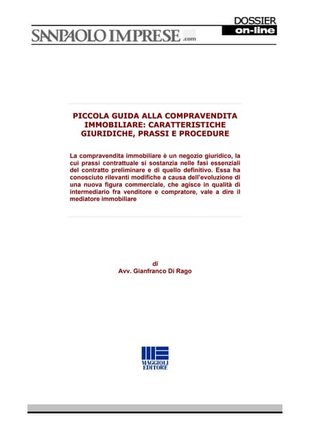 Piccola guida alla compravendita immobiliare