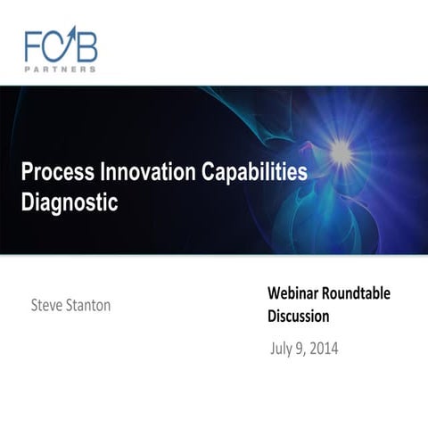 Process Innovation Capabilities Diagnostic Tool - Working Draft