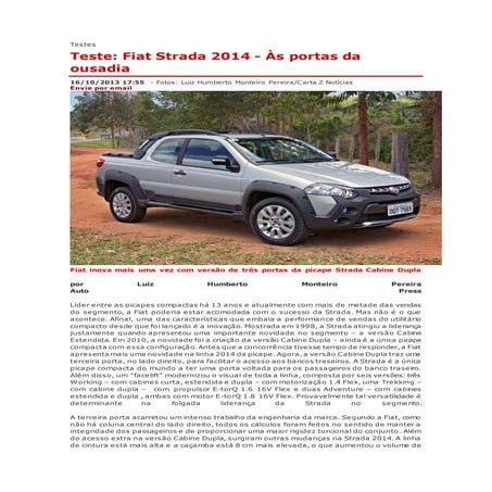 Pick up strada working | DOCX