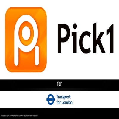 Pick1 for Transport for London v1.0