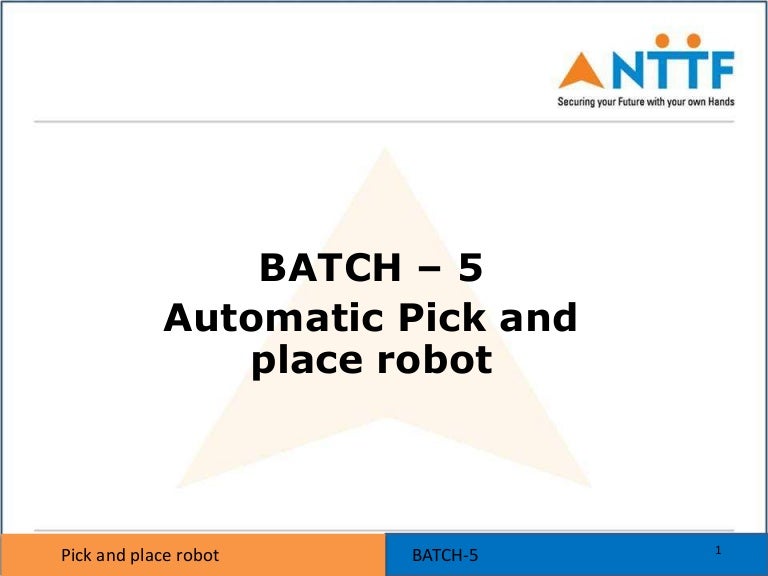 automatic pick and place robot