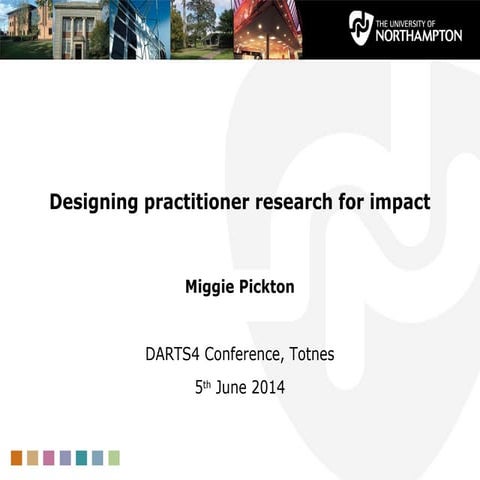 "Designing practitioner research for impact" Miggie Pickton, DARTS4