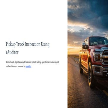 Ecosure Inspection Checklist with eAuditor Audits & Inspections | PDF