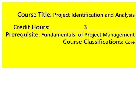 2. Project Definition, Characteristic Features & Classification.ppt