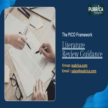 PICO Framework in Clinical Research Evidence-Based Review Support ...
