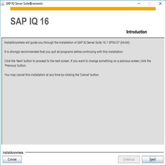 SAP IQ Installation PPT