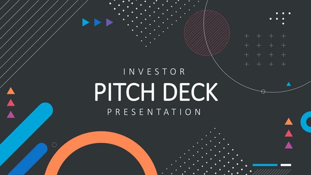 Pitch Deck Presentation Template