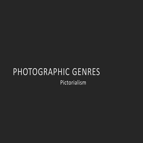Pictorialism power point | PPTX