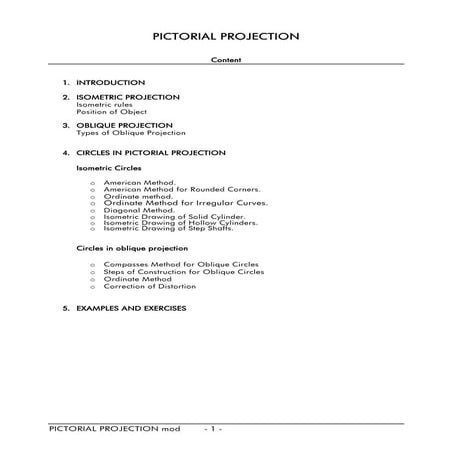 Pictorial projection