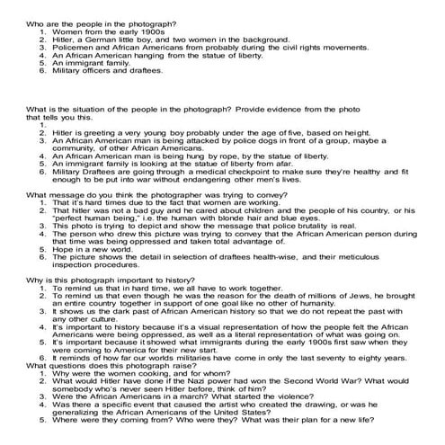 Picture analysis group work