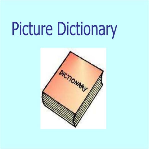 Picture dictionary