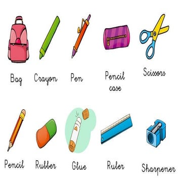 Picture dictionary Unit 1 - School | PPTX