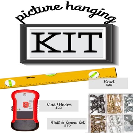 Picture hanging kit