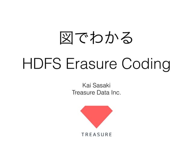 図でわかるHDFS Erasure Coding