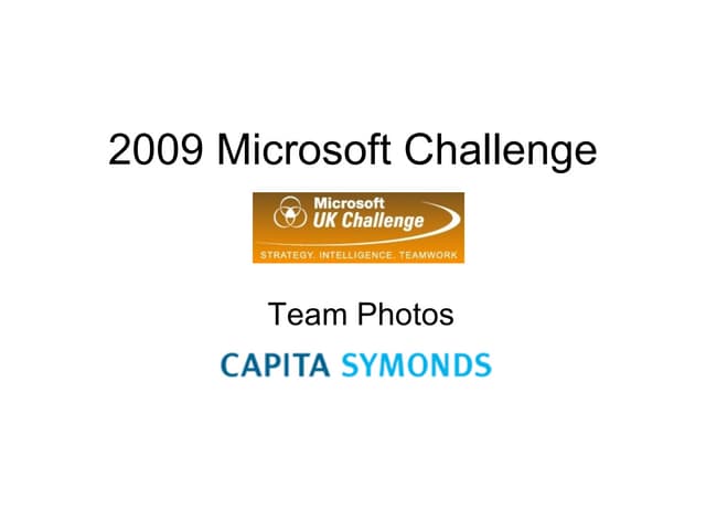 Photos from the Microsoft Challenge