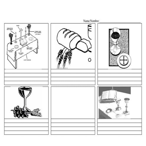 Pictures fill in for communion