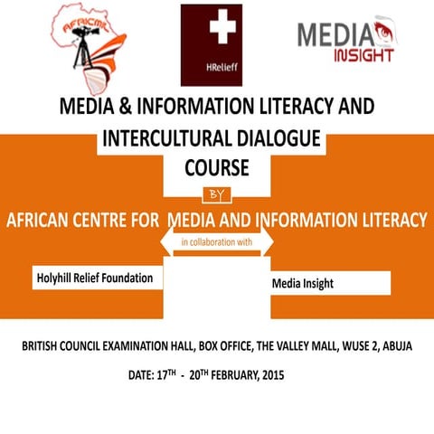 Pictures from the media & information literacy and intercultural dialogue (milid) programme organised by the african centre for media & information literacy (africmil)