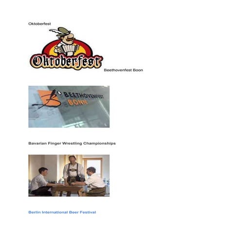 Pictures of germany festivals | PDF