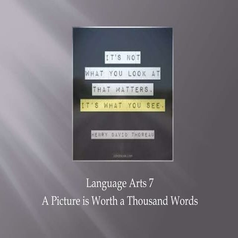 Picture worth 1000 words