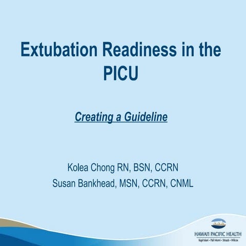 Extubation Readiness PIN presentation 