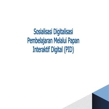Pemanfaaatan Papan Digital Interaktif (PID)