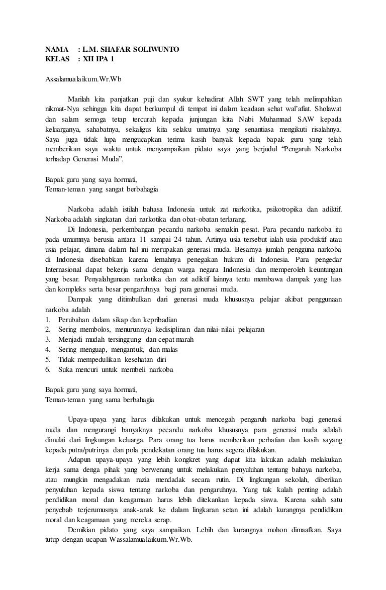 Pidato bahasa indonesia