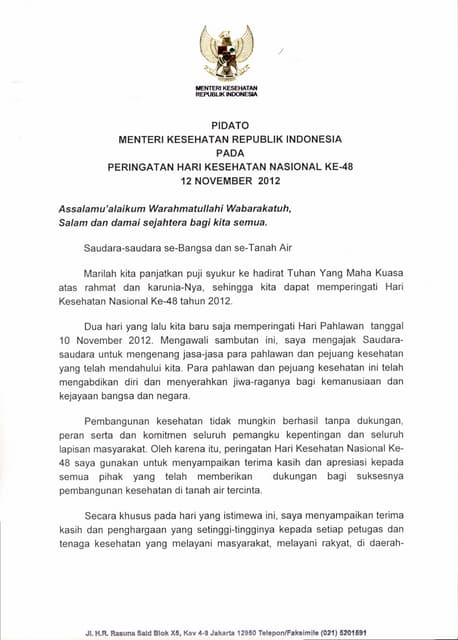Pidato Tentang Kesehatan