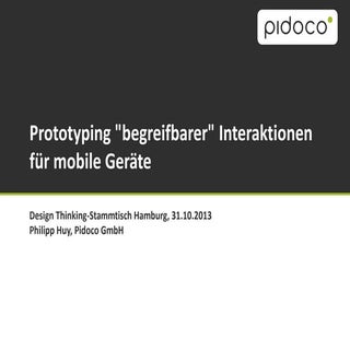 Pidoco @ DT-HH - Prototyping begrei...