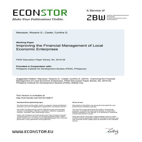 Local economic enterprises special report | PPT