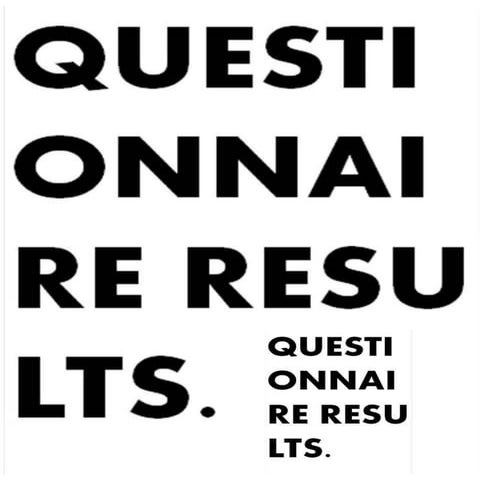 Pie charts from surveys