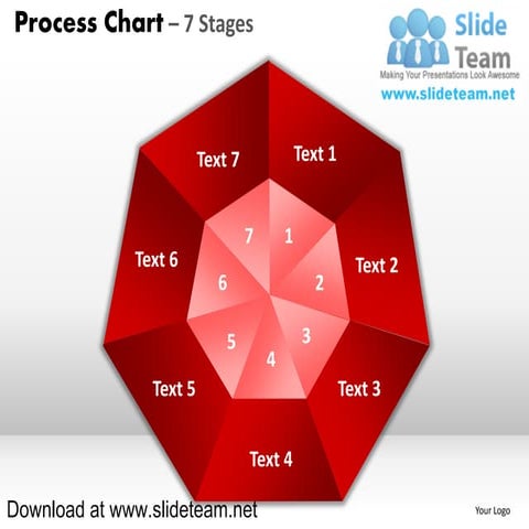 Pie chart with center 9 stages powerpoint diagrams and powerpoint ...