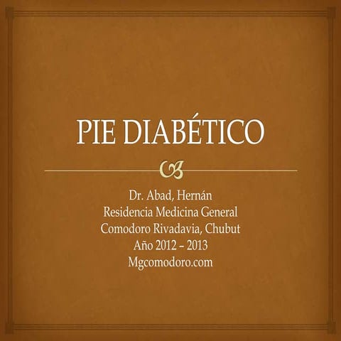 Diabetes - Pie diabetico