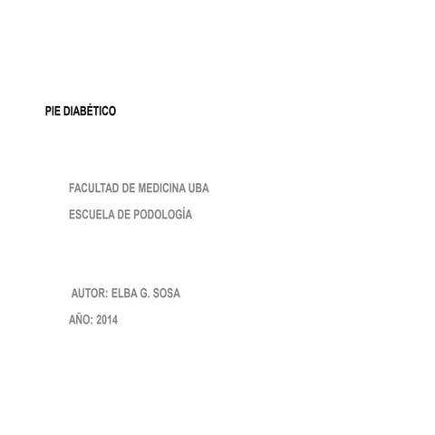 Pie diabético sosaelba